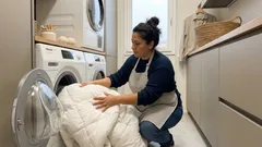 Come lavare il piumone in lavatrice senza far vibrare il cestello