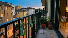 Bottiglie verdi con acqua sul balcone: funzionano davvero contro zanzare e mosche?